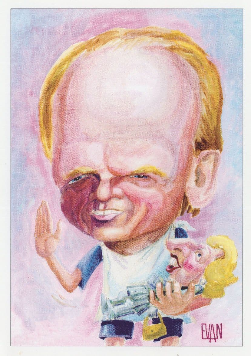 William Hague Conservative Election 1997 Party Comic Art Postcard