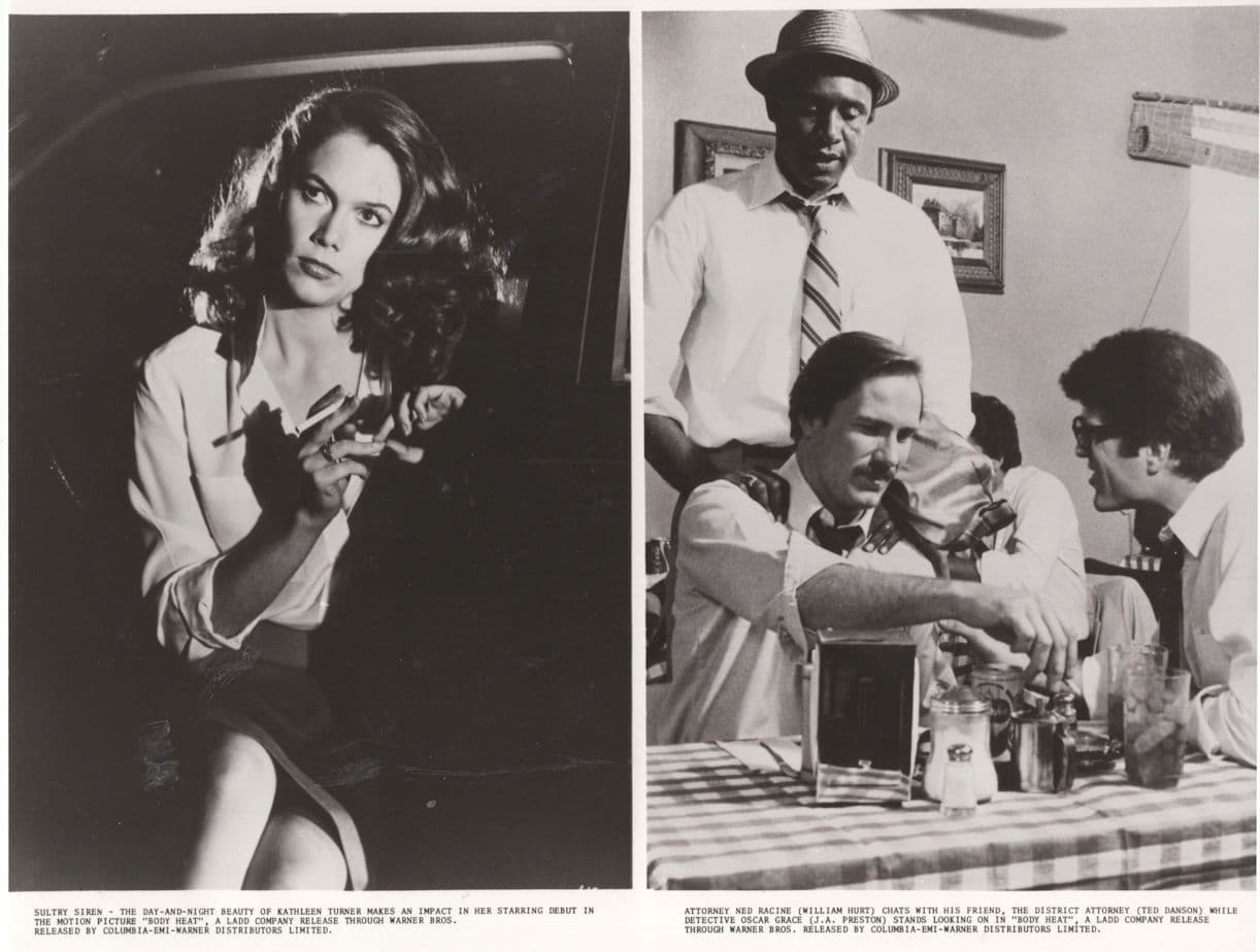 William Hurt Body Heat Publicity Film Still s Monochrome 10x8 Photo
