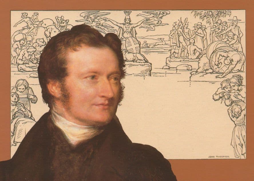 William Mulready Postal History Portrait Royal Mail Postcard