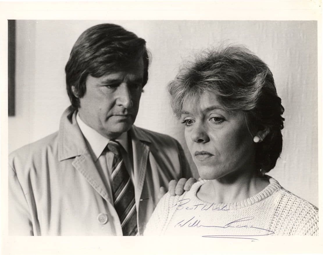 William Roache Bridget Ashburn 10x8 Hand Signed Coronation Street Press Photo