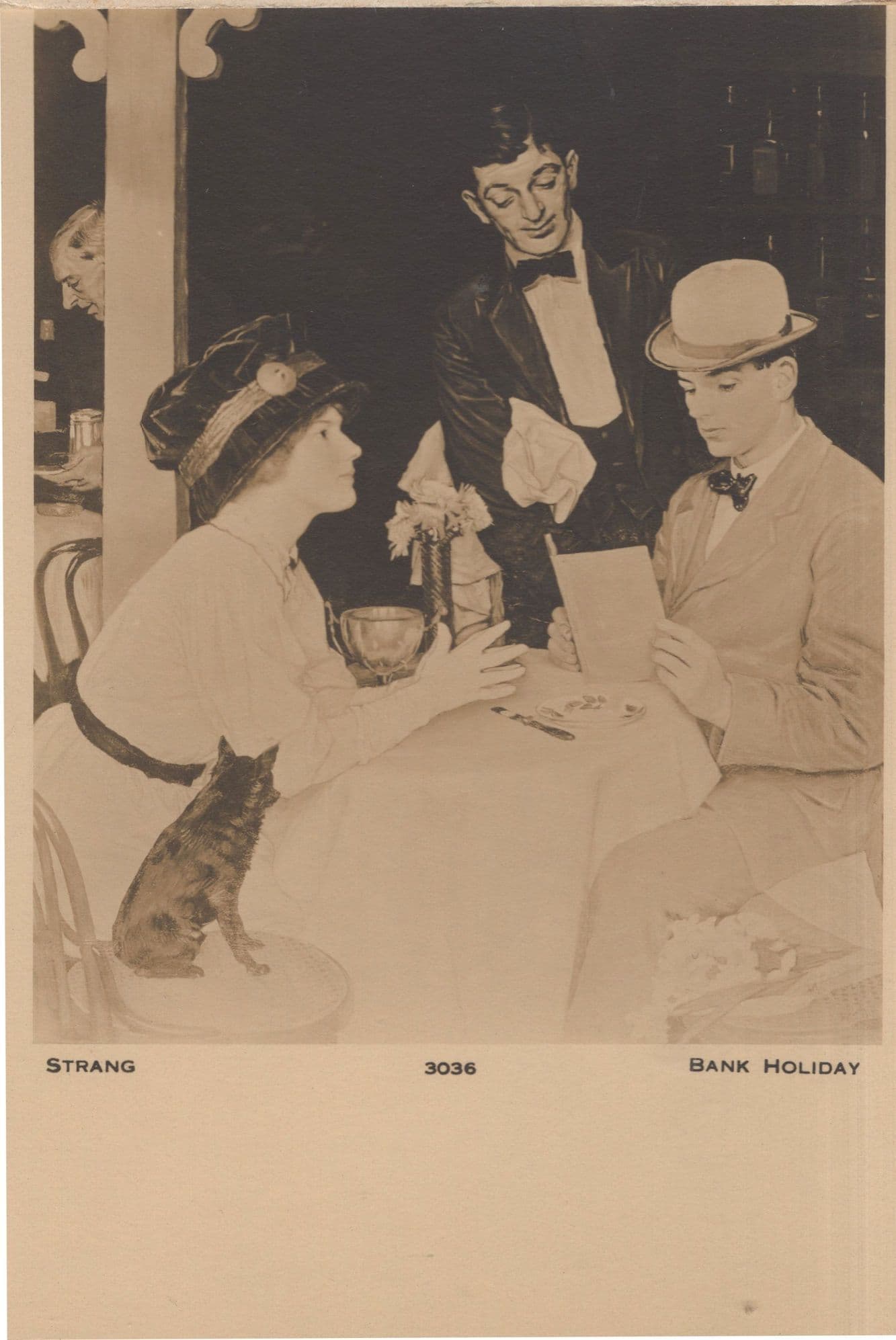 William Strang Bank Holiday Antique Painting Postcard