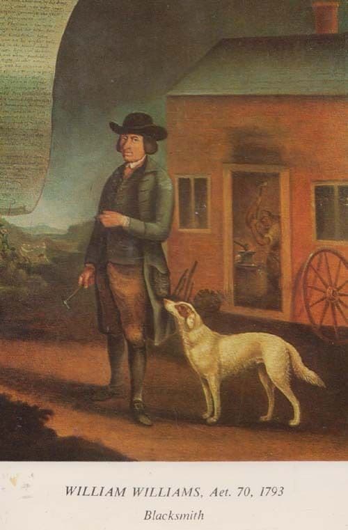 William Williams Victorian Wales Blacksmith Painting Rare Welsh Museum Postcrd s