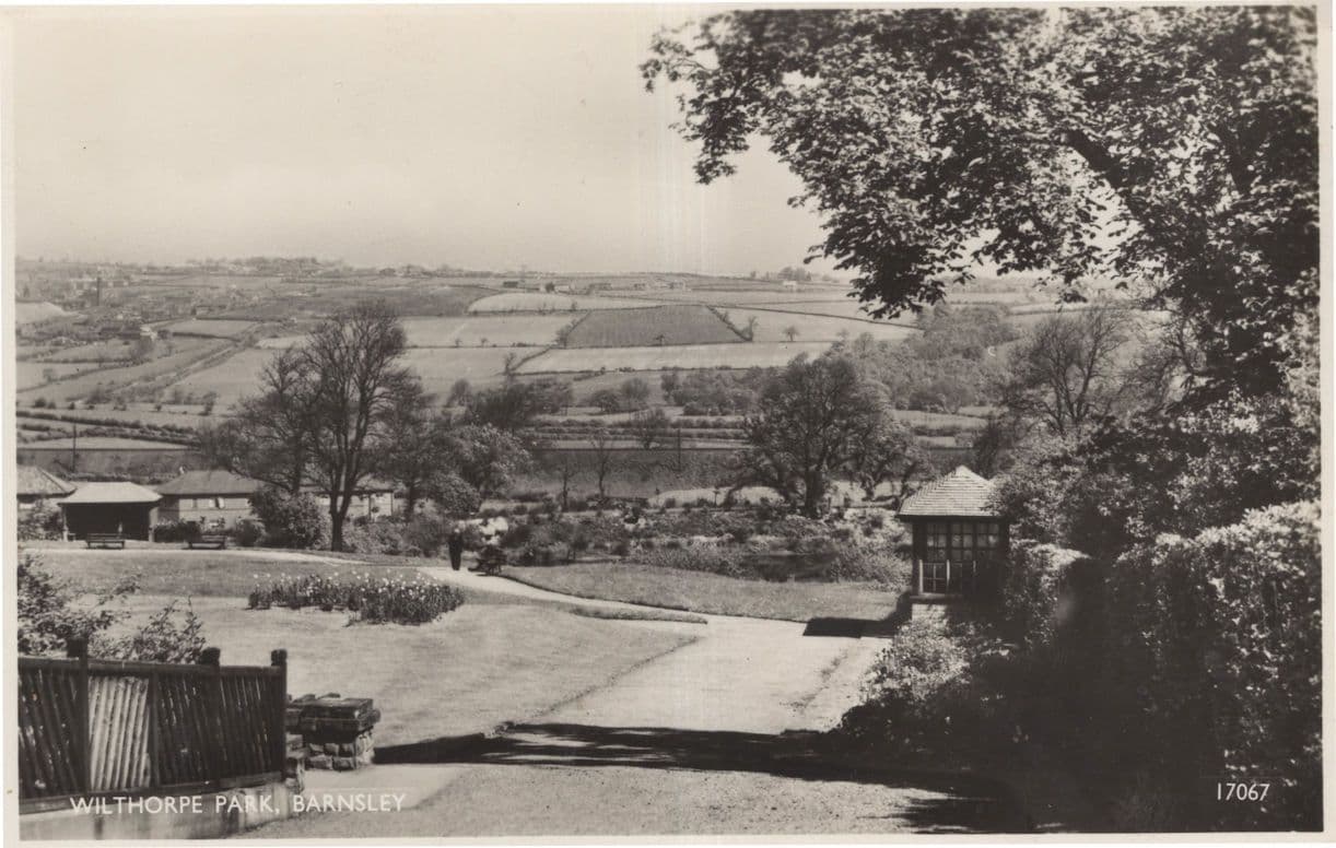 Wilthorpe Park Barnsley Now Football PItch Yorkshire Real Photo Postcard