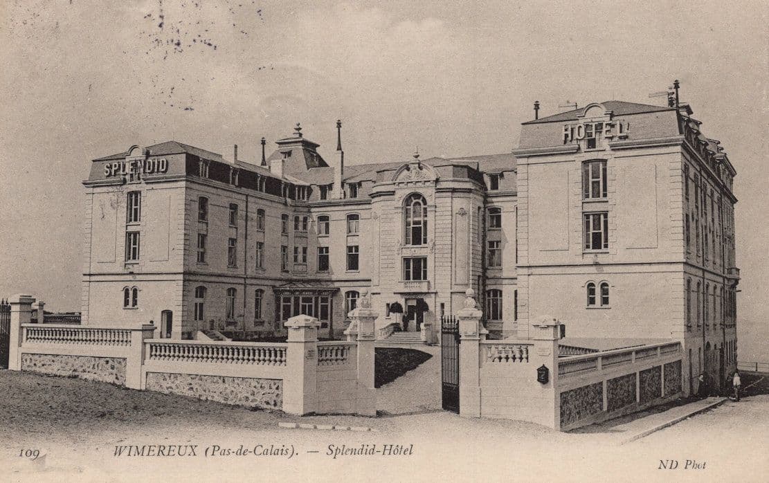 Wimereux Splendid Hotel Old French 1906 Postcard