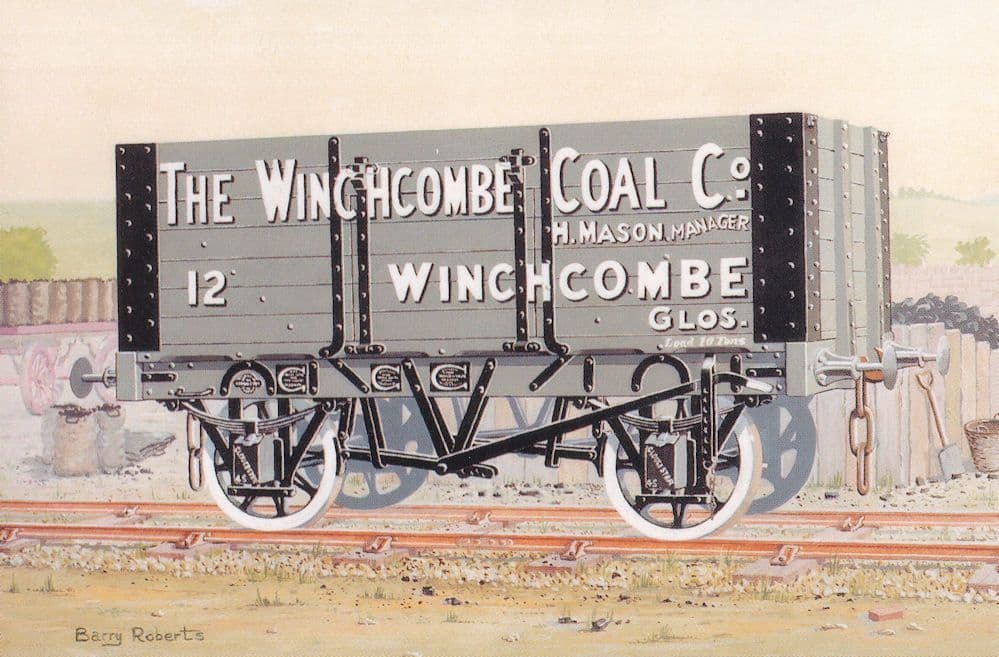 Winchombe Coal Company Gloucester Train Advertising Postcard