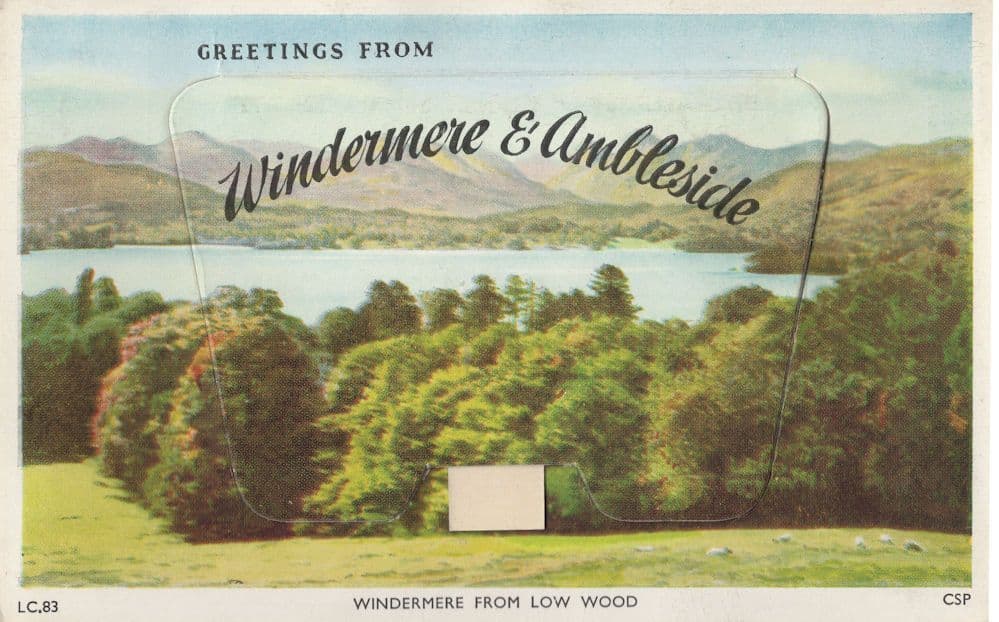 Windermere & Ambleside Mailing Novelty Old Postcard