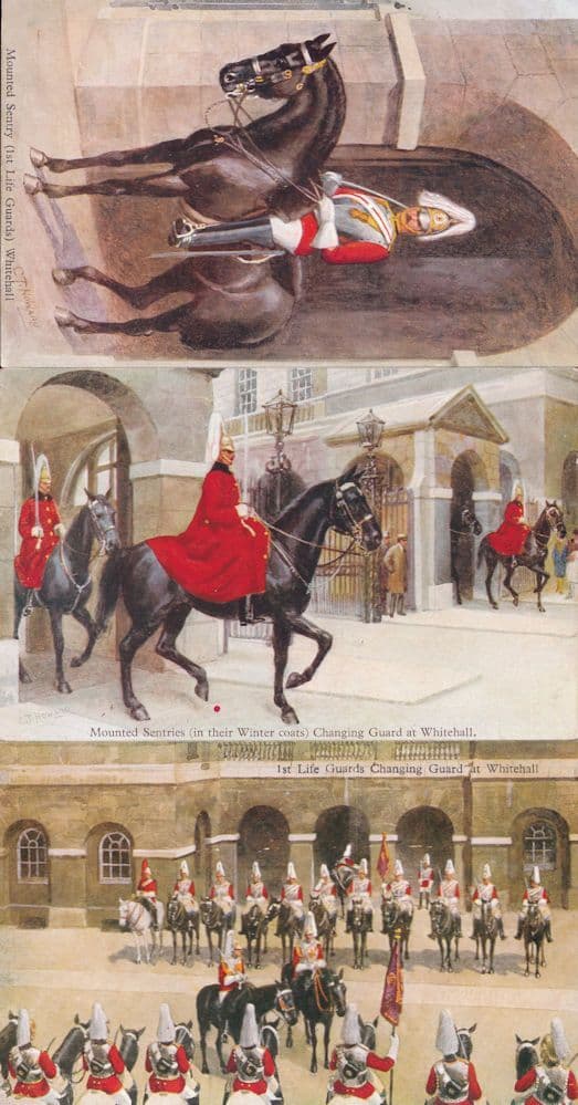 Windsor Changing Of The Guard Military London 7x Old Postcard s