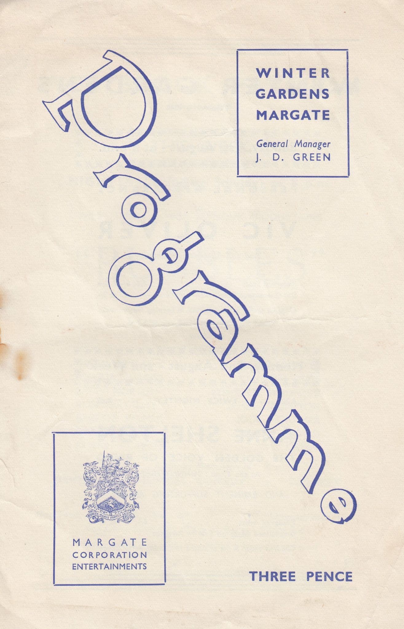 Winter Gardens Margate Kent Verdi La Traviata Kent Old Opera Theatre Programme