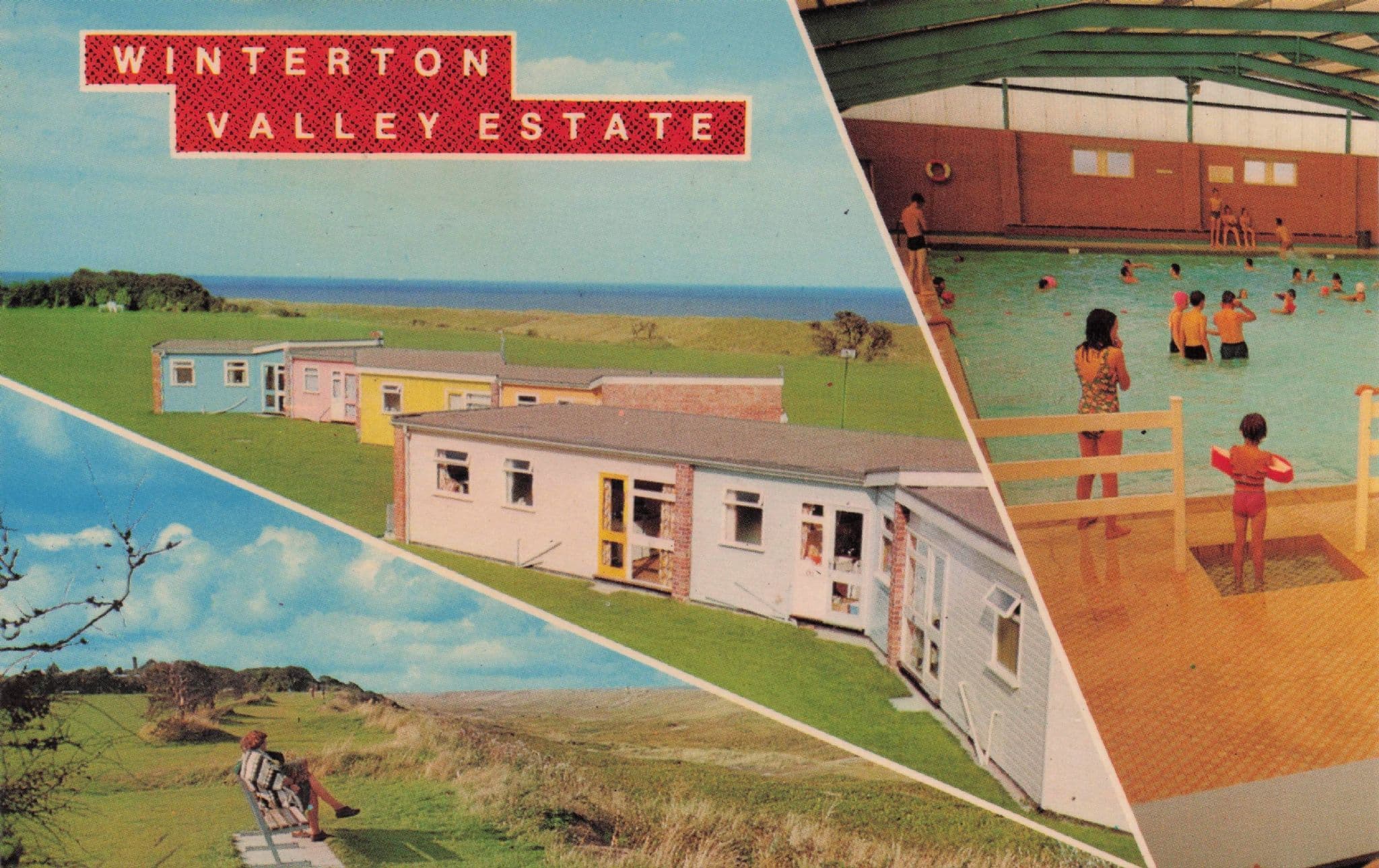 Winterton Valley Estate Norfolk Holiday Chalets Park Postcard