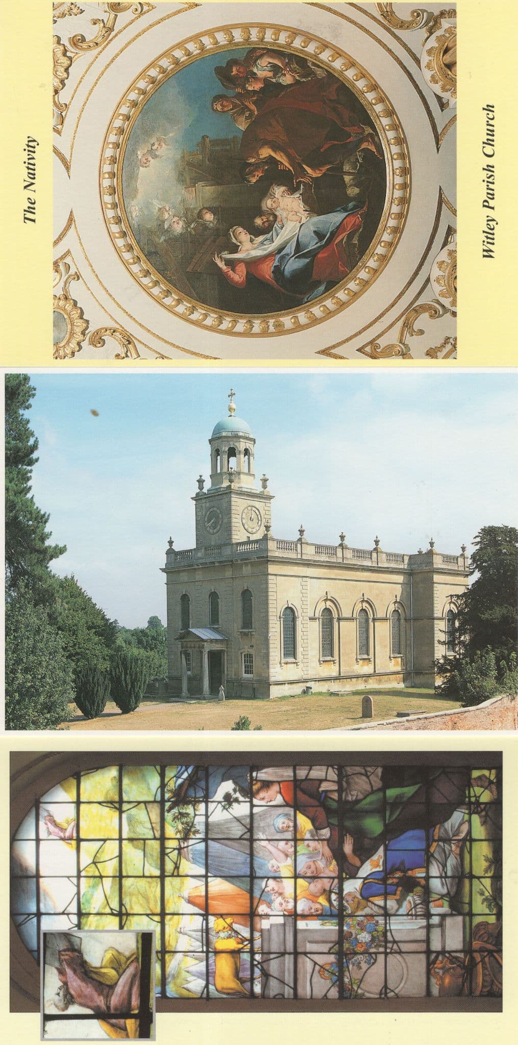 Witley Church Worcester Nativity Stained Glass 3x Postcard s