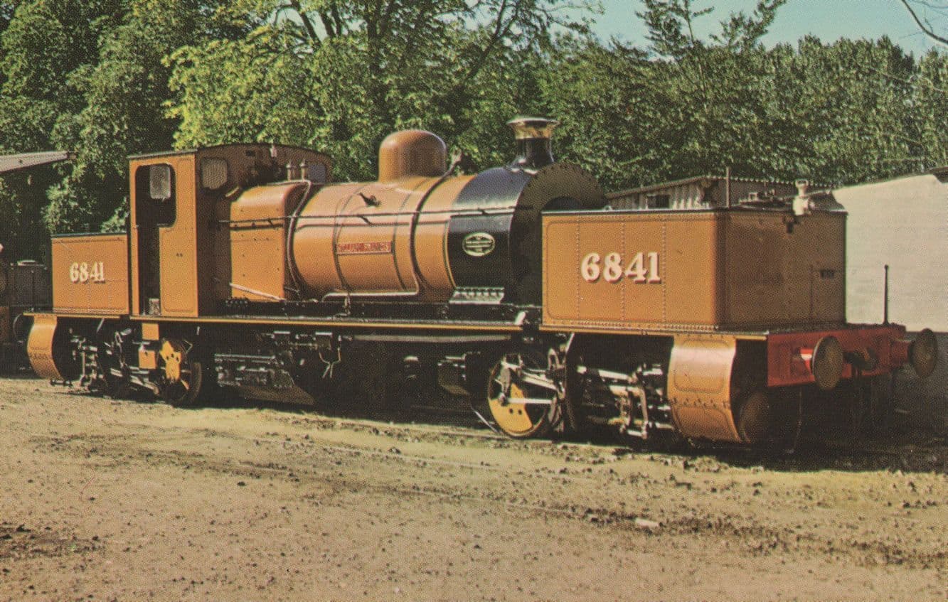 Wm William Francis 6841 Train Beyer Peacock Garrett Postcard