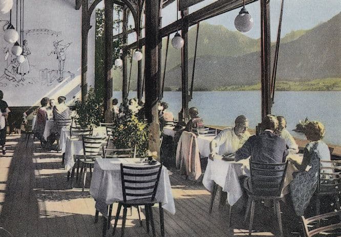 Wolfgang AM See Restaurant German Postcard