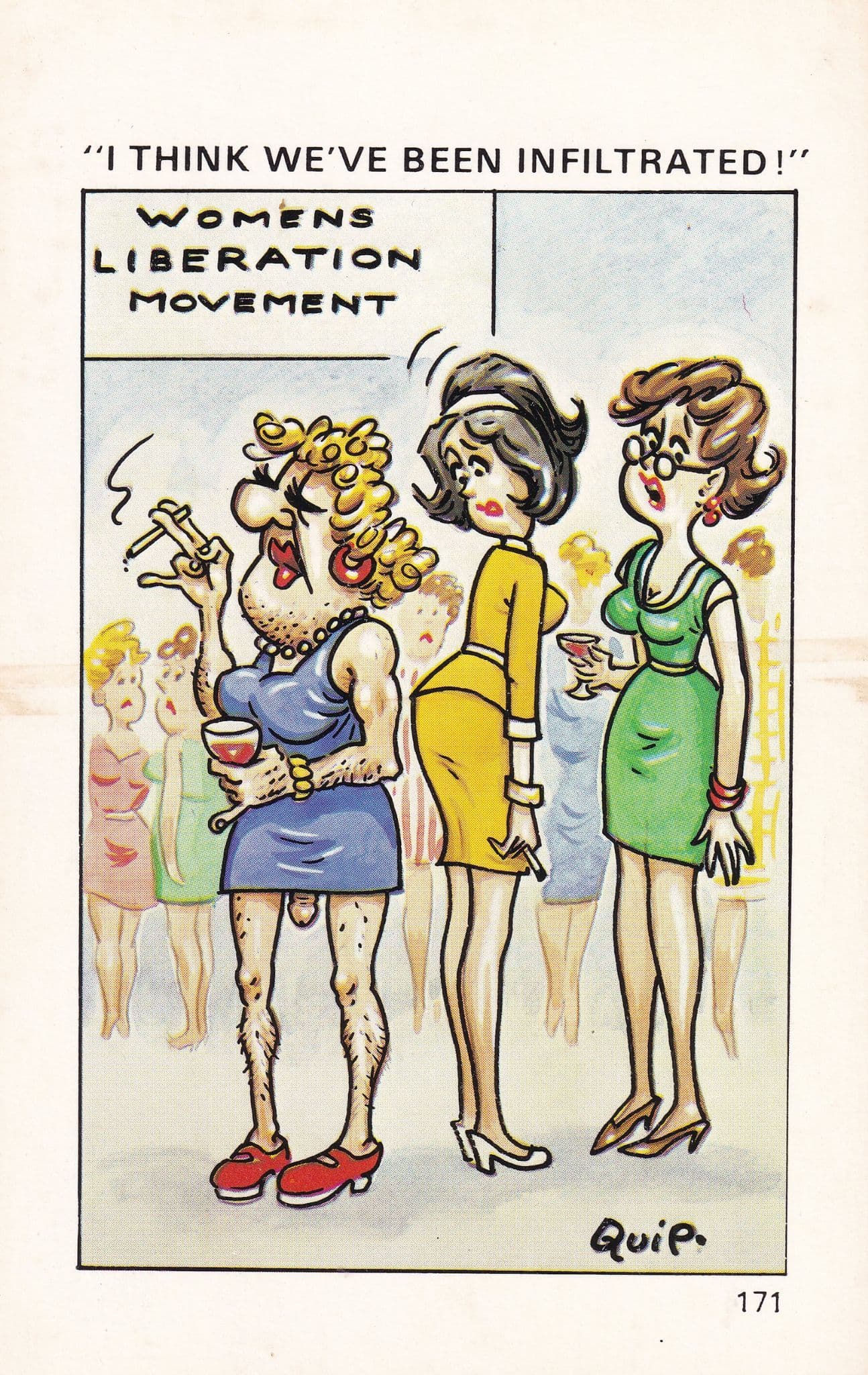Womens Lib Comic Postcard