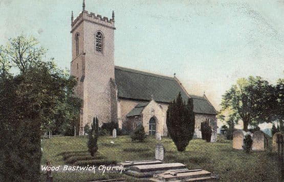 Wood Bastwick Norfolk Village Church Postcard