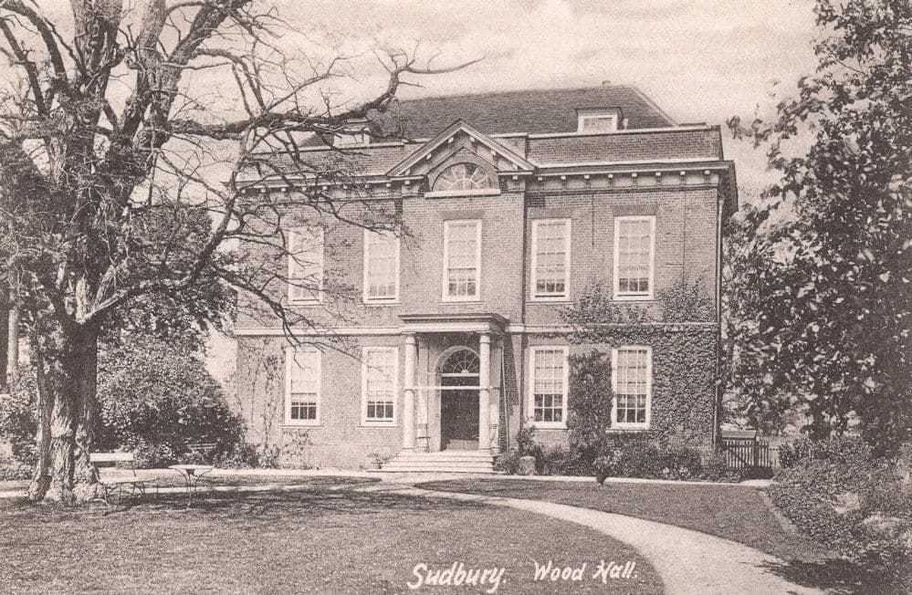 Wood Hall Sudbury Suffolk Antique 1904 Postcard