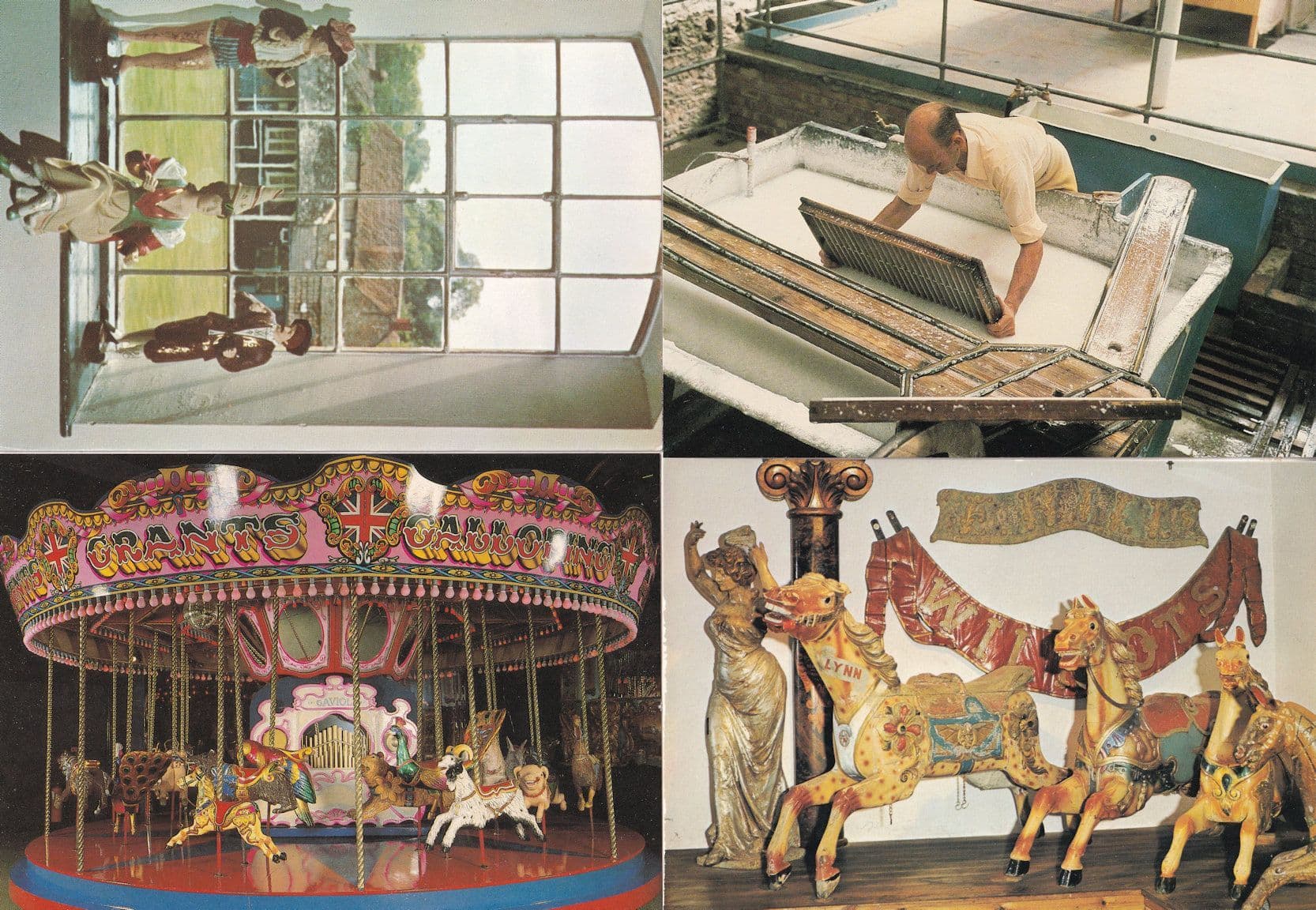 Wookey Hole Lady Bangors Fairground Collection Somerset Vatman 4x Postcard s