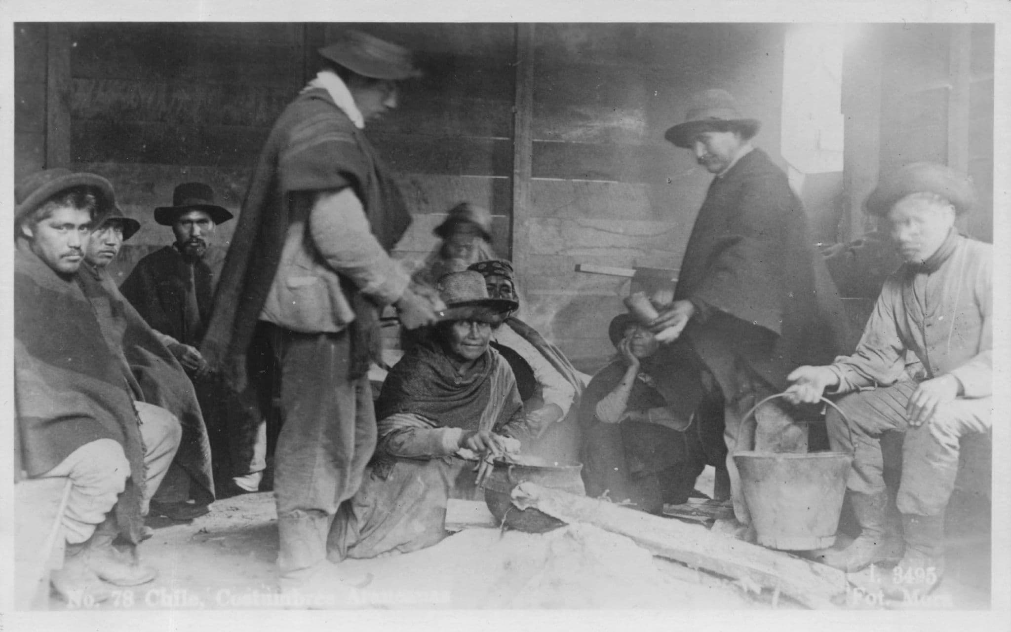 Workers Local Craftsmen Cookery Chile Social History Old RPC Postcard