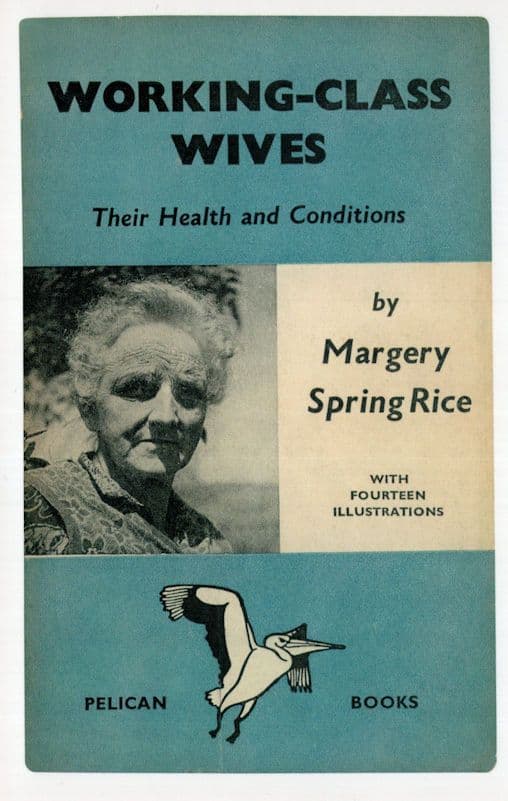 Working Class Wives Margery Spring Rice 1939 Book Postcard