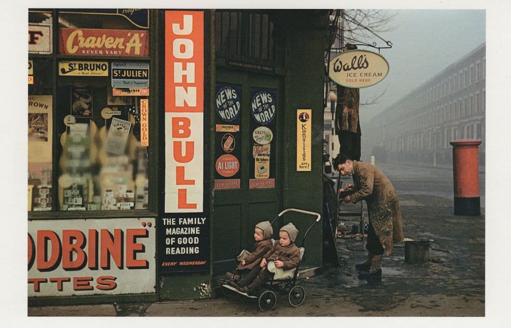 Worlds End Camden London Pillar Box Newsagent in 1954 Postcard