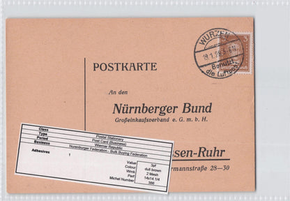 Wurzen Nurenburger Bulk Buying Company Old German Postcard