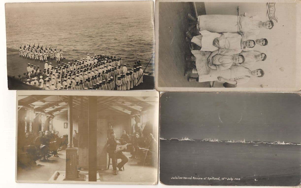 WW1 Canteen Restaurant Army Crew Antique Real Photo 1918 3x Postcard