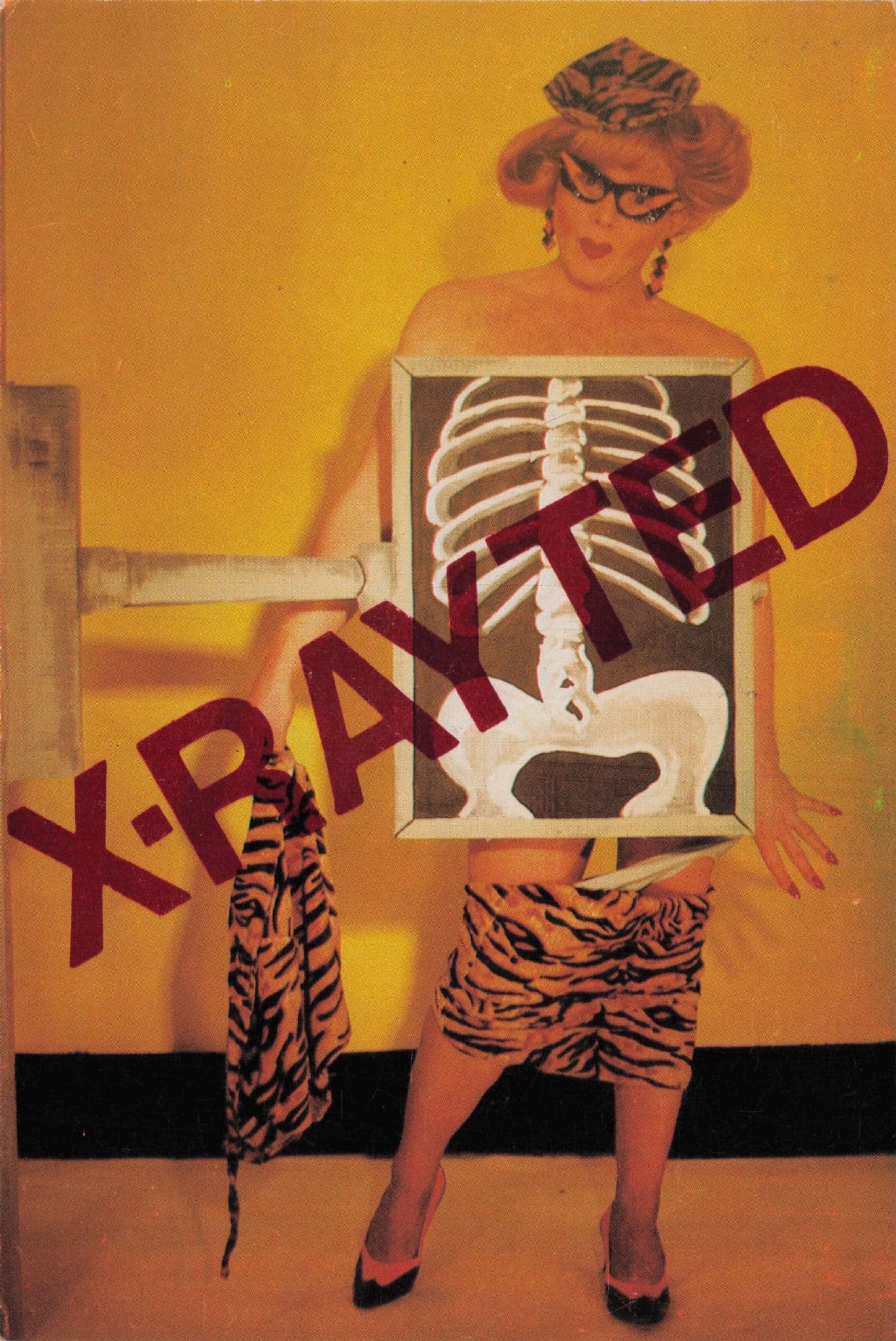 X-Rated Certificate Adults X Ray Machine Hospital Comic Postcard
