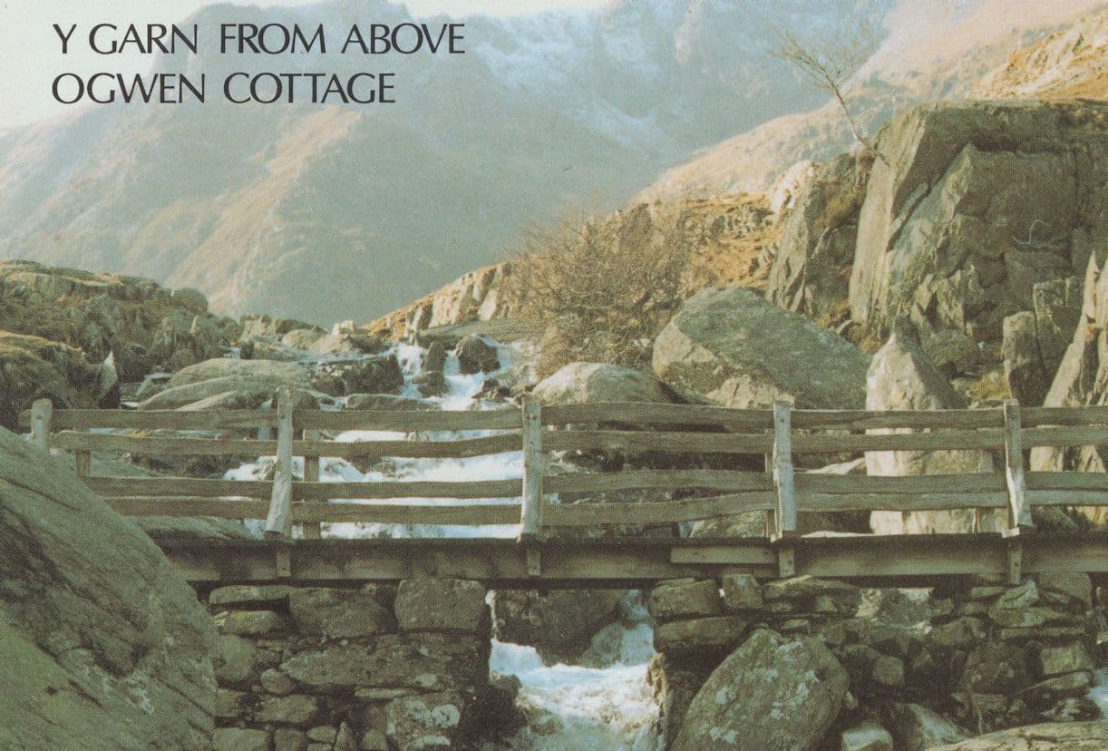 Y Garn Above Ogwens Cottage Welsh Postcard