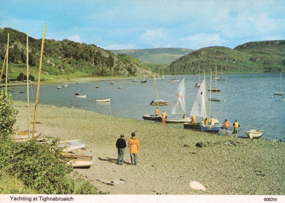 Yachting at Tighnabruaich Rare Scottish Postcard