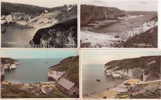 Yachts Parked at North Landing Flamborough 4x Postcard s