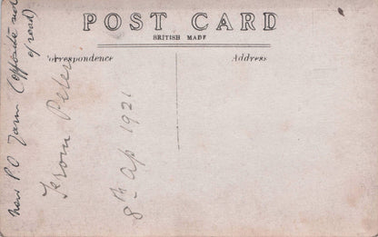 Yarm Old Post Office Security Guard & Dog 1921 Yorkshire Real Photo Postcard