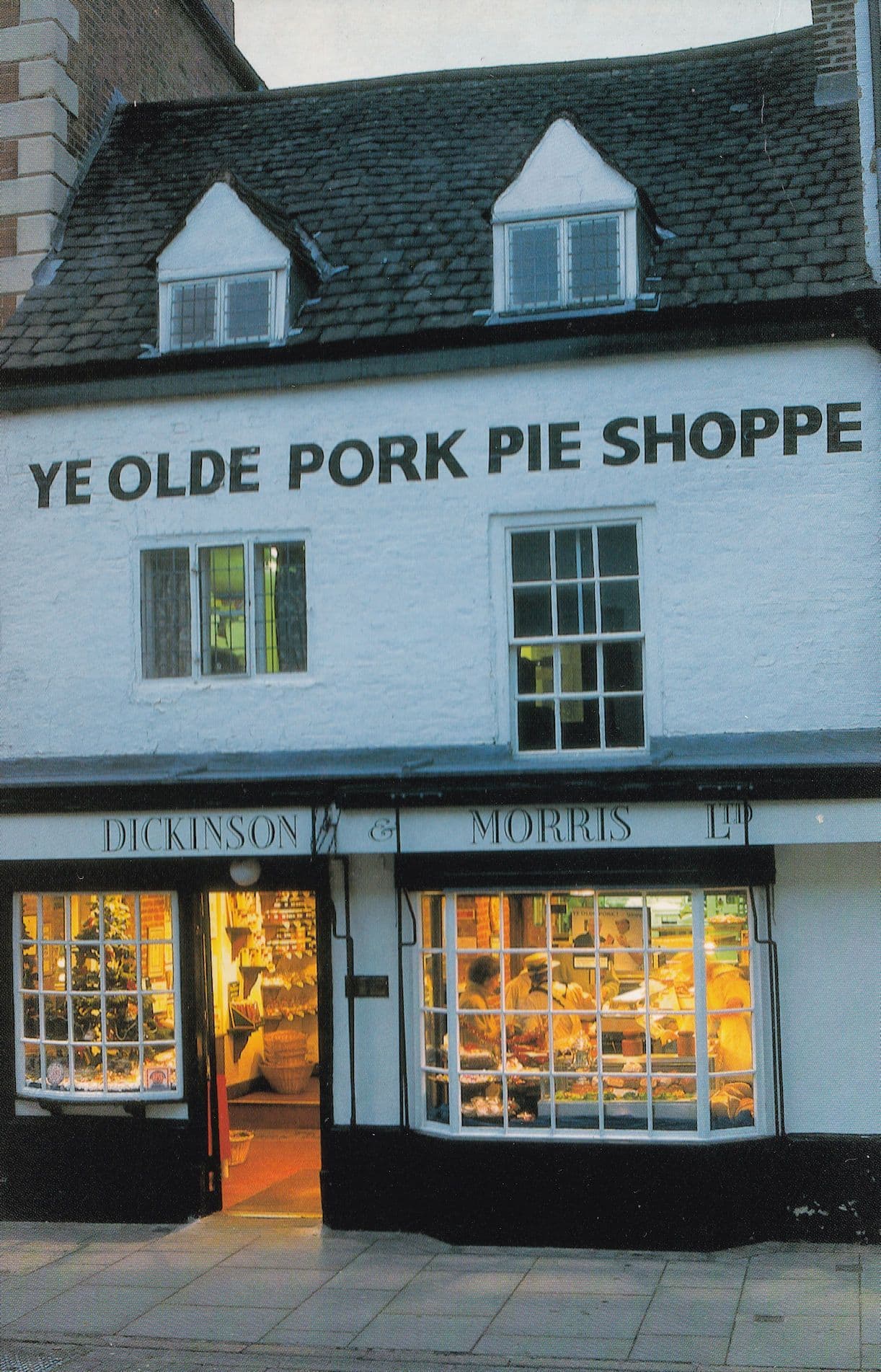 Ye Olde Pork Pie Shoppe Oldest Bakery Leicester Rare Postcard