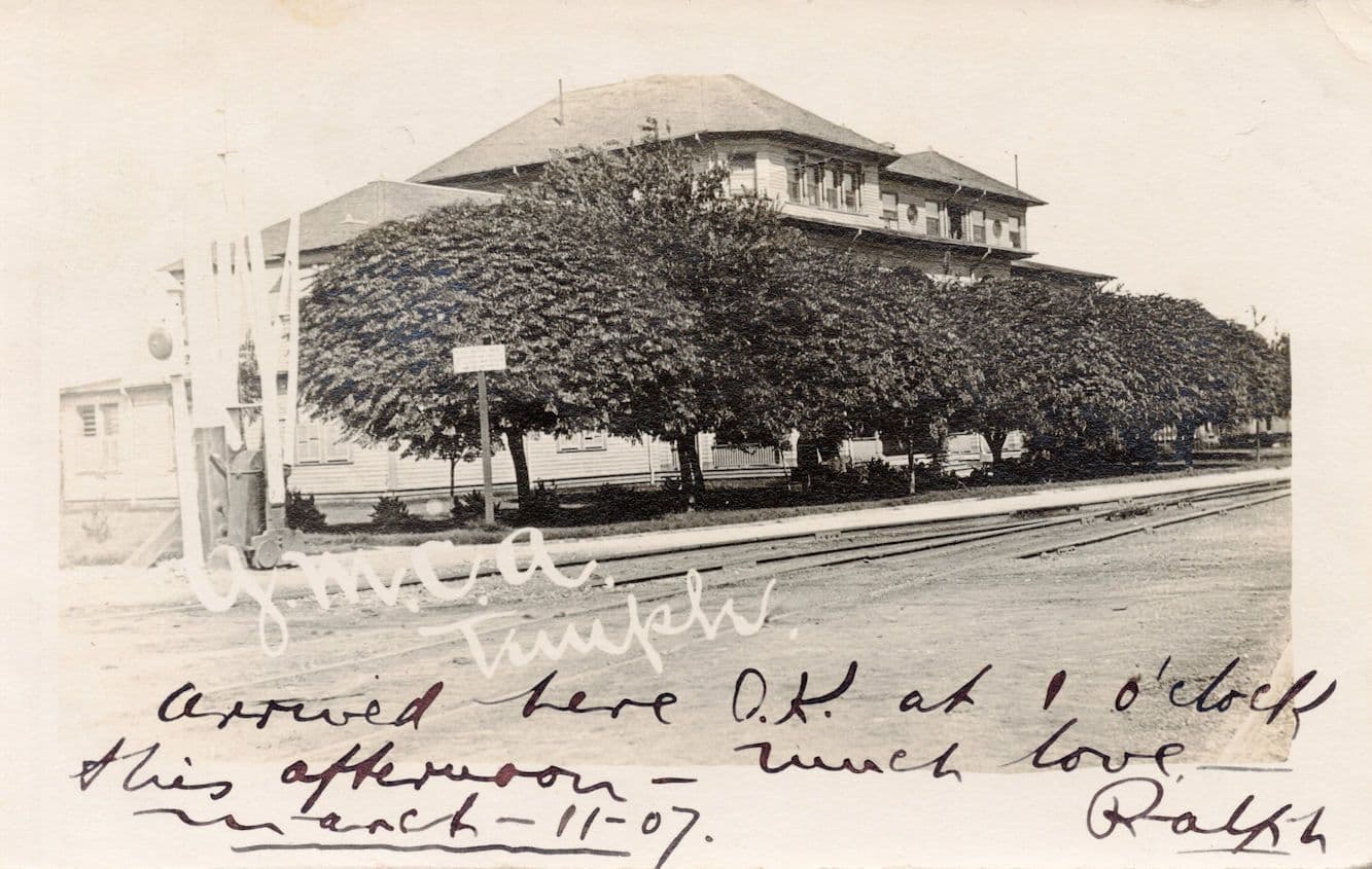 YMCA Temple Texas USA Antique 1907 Visitor Photo Postcard