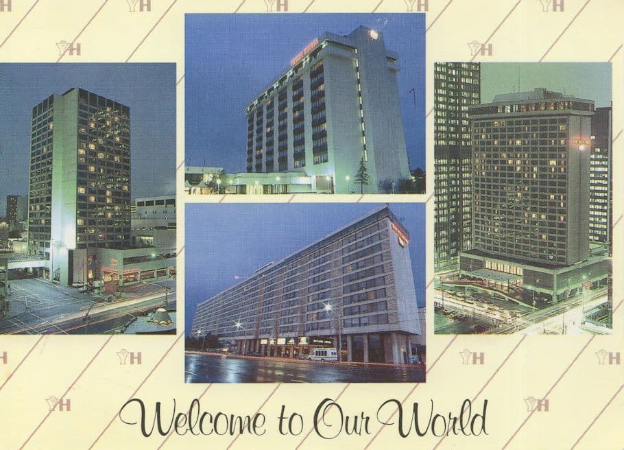 York Hannover Hotels Canadian Advertising Postcard
