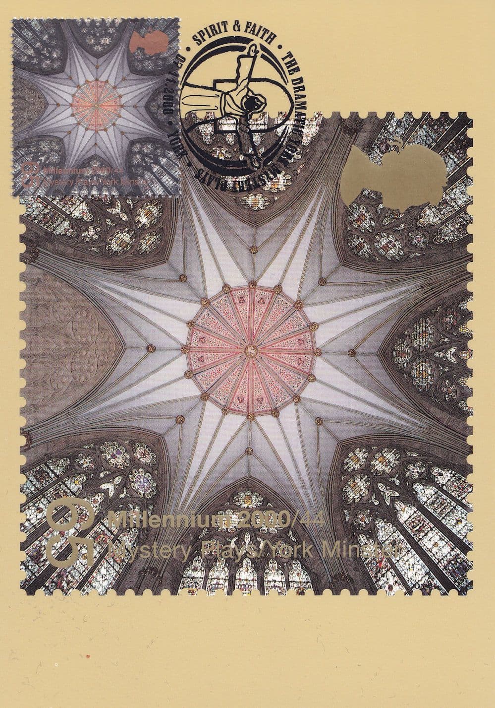 York Yorkshire Minster Mystery Plays First Day Cover Postcard