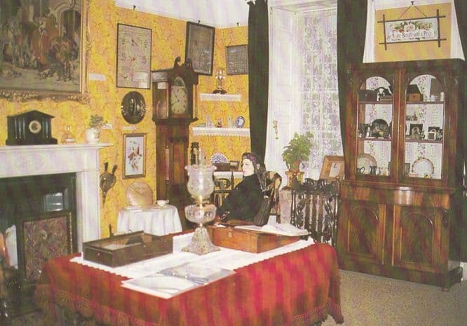 Yorkshire Grandfather Clock by Parlour at Pickering Beck Island Museum Postcard