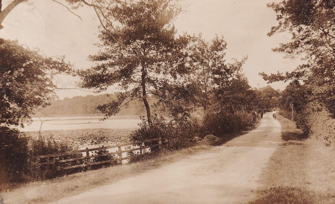 Yorkshire Mere Real Photo Old Postcard