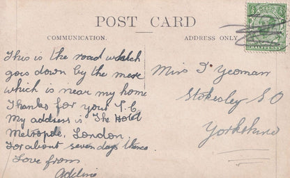 Yorkshire Mere Real Photo Old Postcard