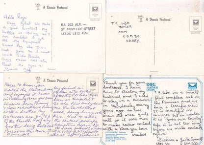 Yorkshire QSL 4x Amateur Radio Contact Postcard s