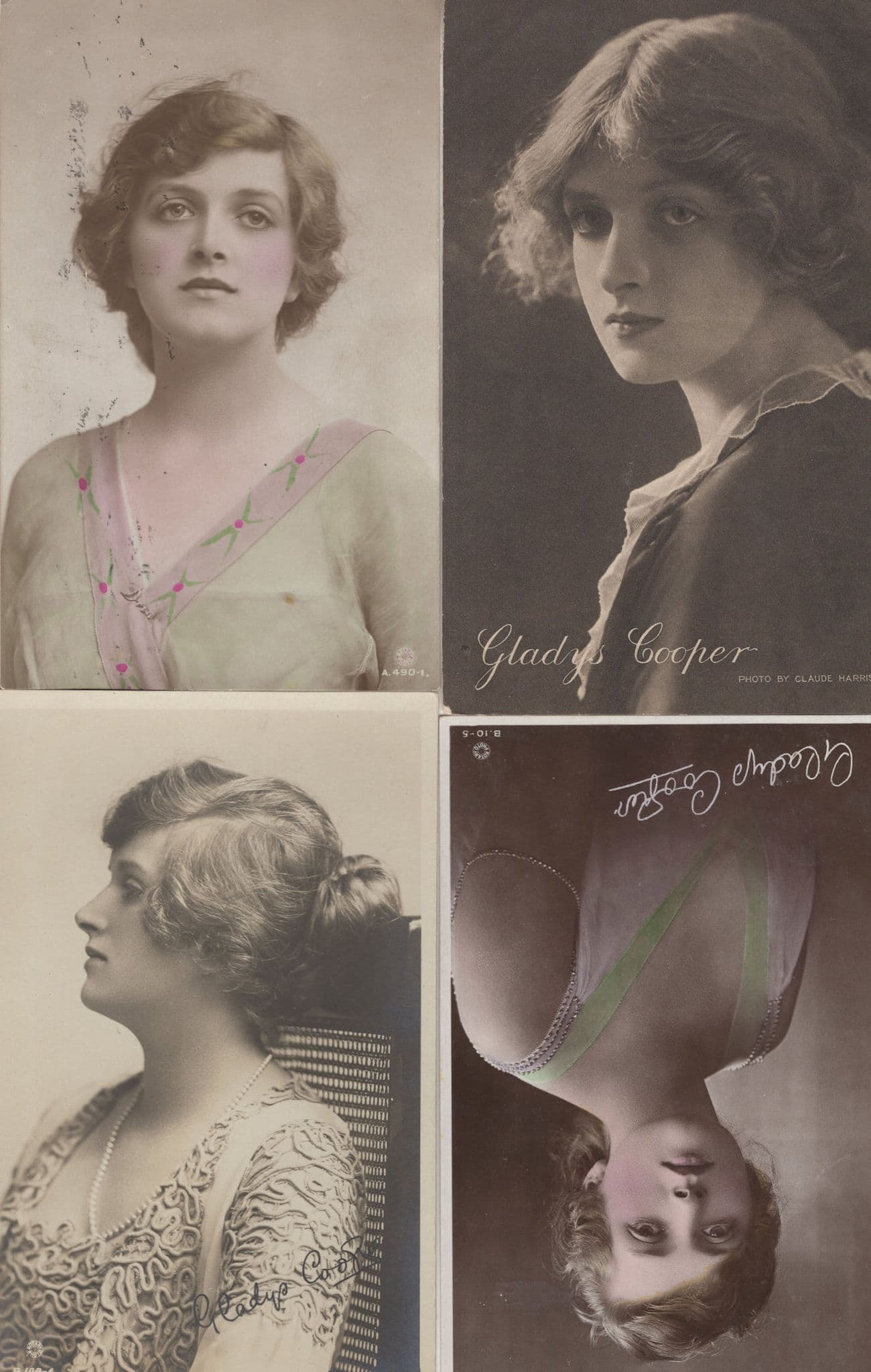 Young Gladys Cooper 4x Antique Postcard s
