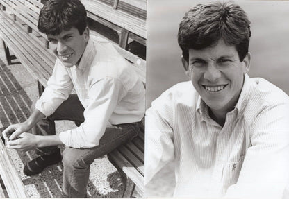 Young Tim Henman Smiling Park Bench Early Tennis 2x Media Photo s