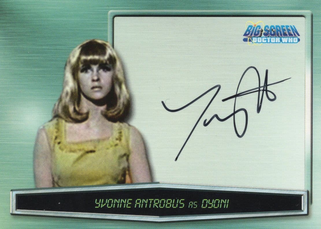 Yvonne Antrobus Dr Doctor Who Big Screen Movie Autograph Card