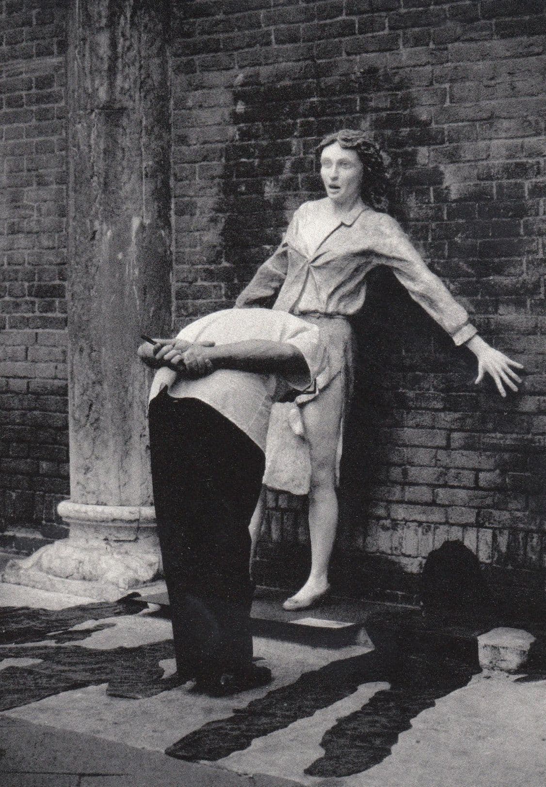 z259 David Rosenfeld Man Assaulting Woman With Head Comic Rapist Photo Postcard