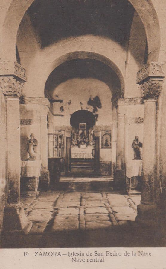 Zamora Nave San Pedro Church Antique Spanish Postcard
