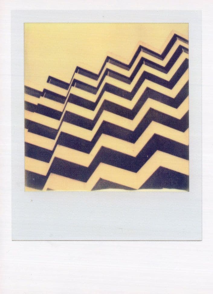 Zig Zag Optical Display Award Analog Illusion Photo Postcard