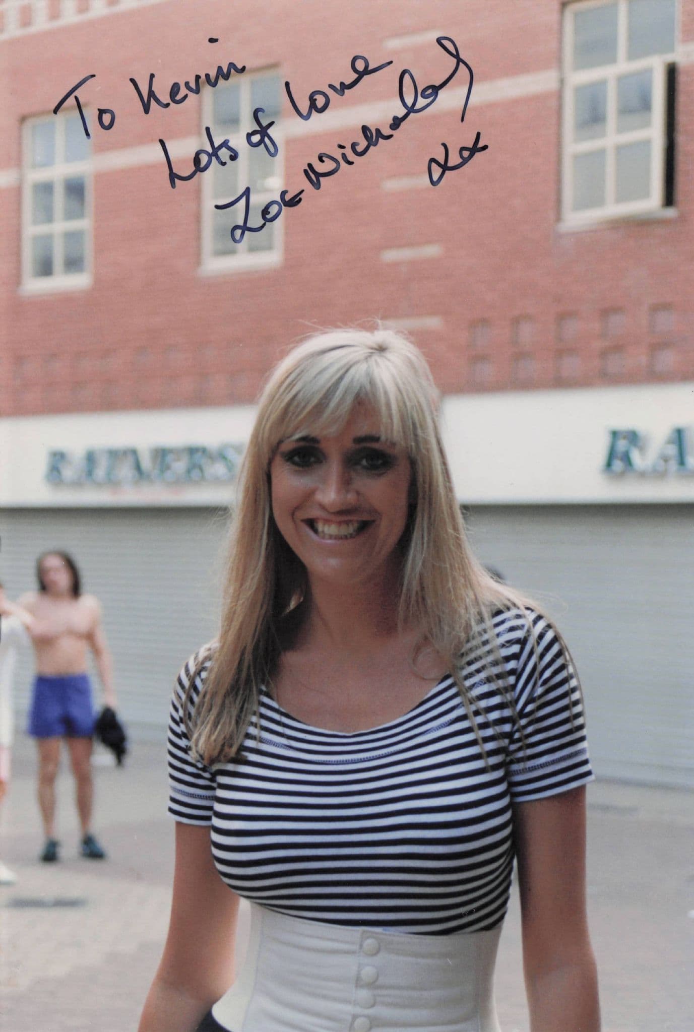 Zoe Nicholas Of Jim Davidson Boobs In The Wood Hand Signed Photo