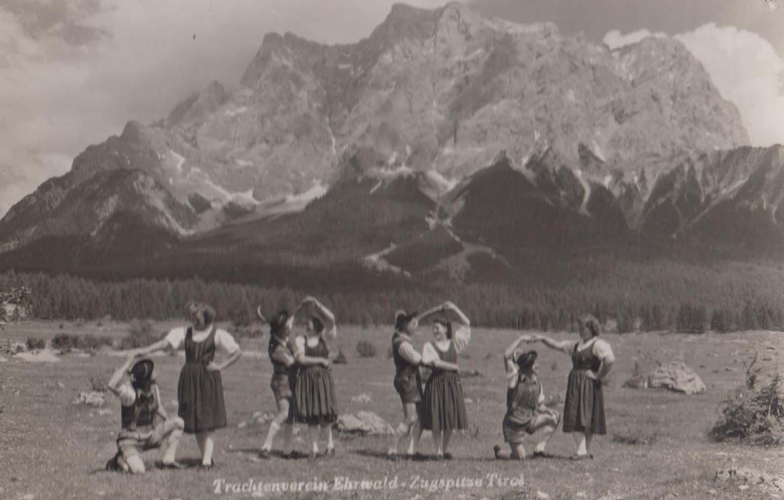 Zugspitza Tirol Ehrwald Vintage Ral Photo German Germany Postcard